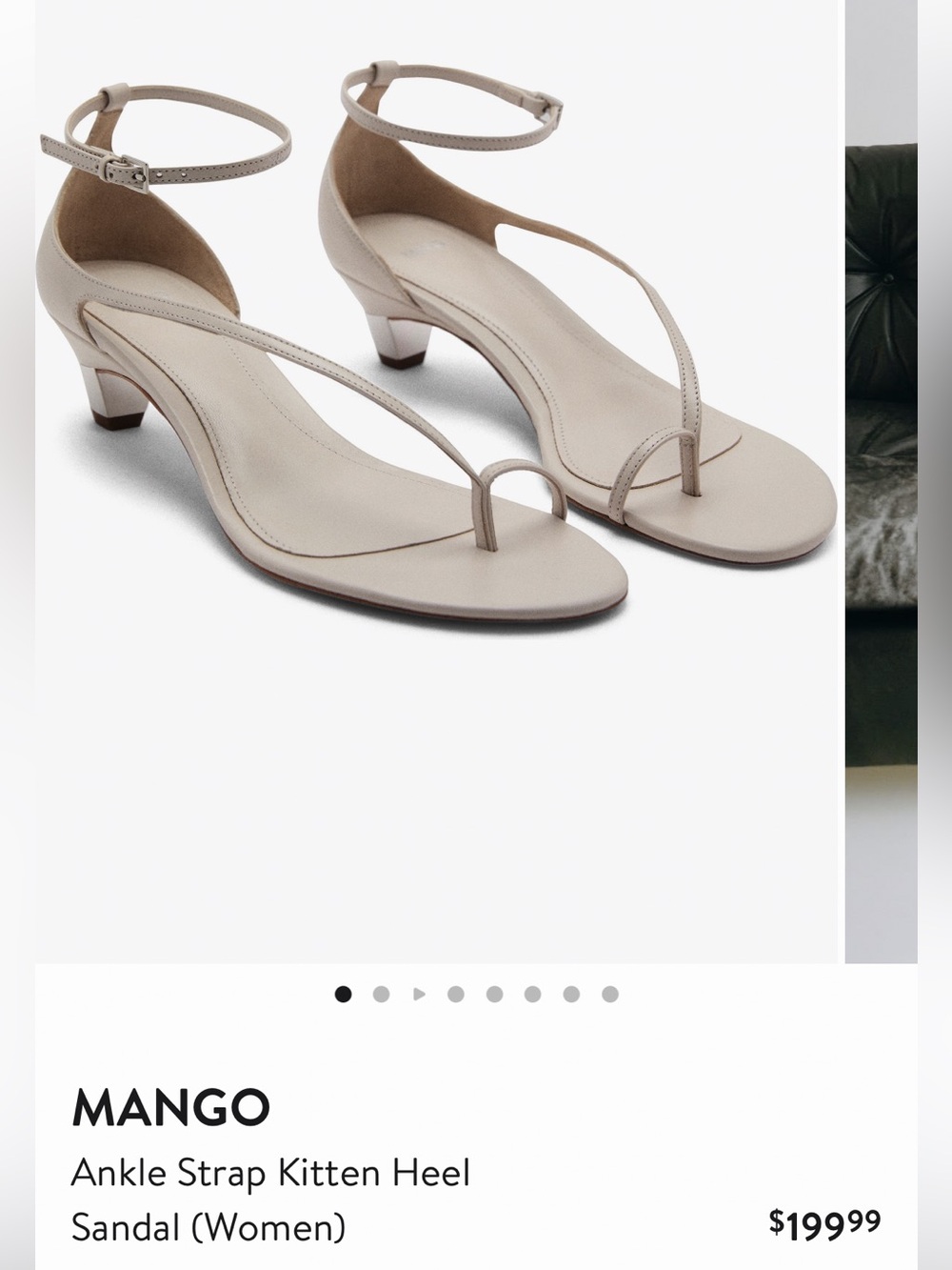 Mango T-Strap Kitten Heel